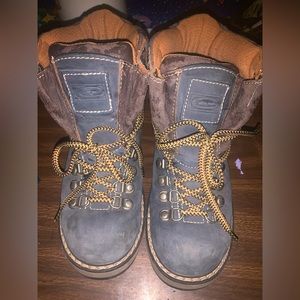 Candies Hiking Boots Size 8 
Some Peeling all around